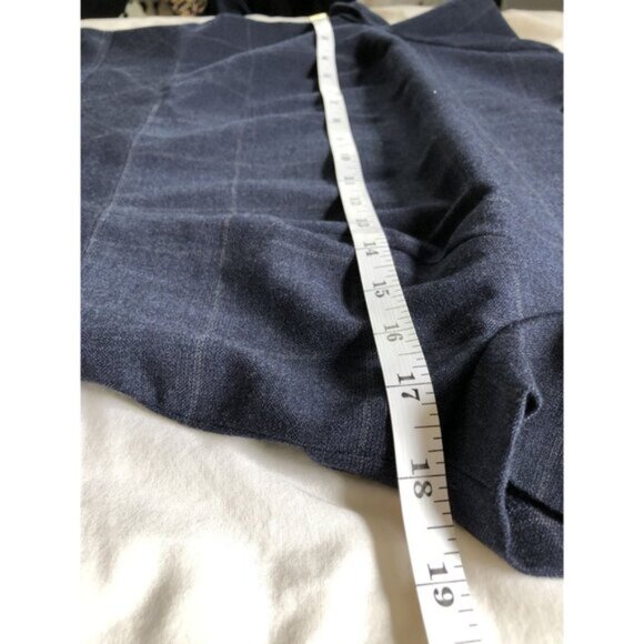 NWT Brooks Brothers Women's Plaid Wool Blend Sheath Dress 4 Navy Dark Academia - Picture 8 of 11